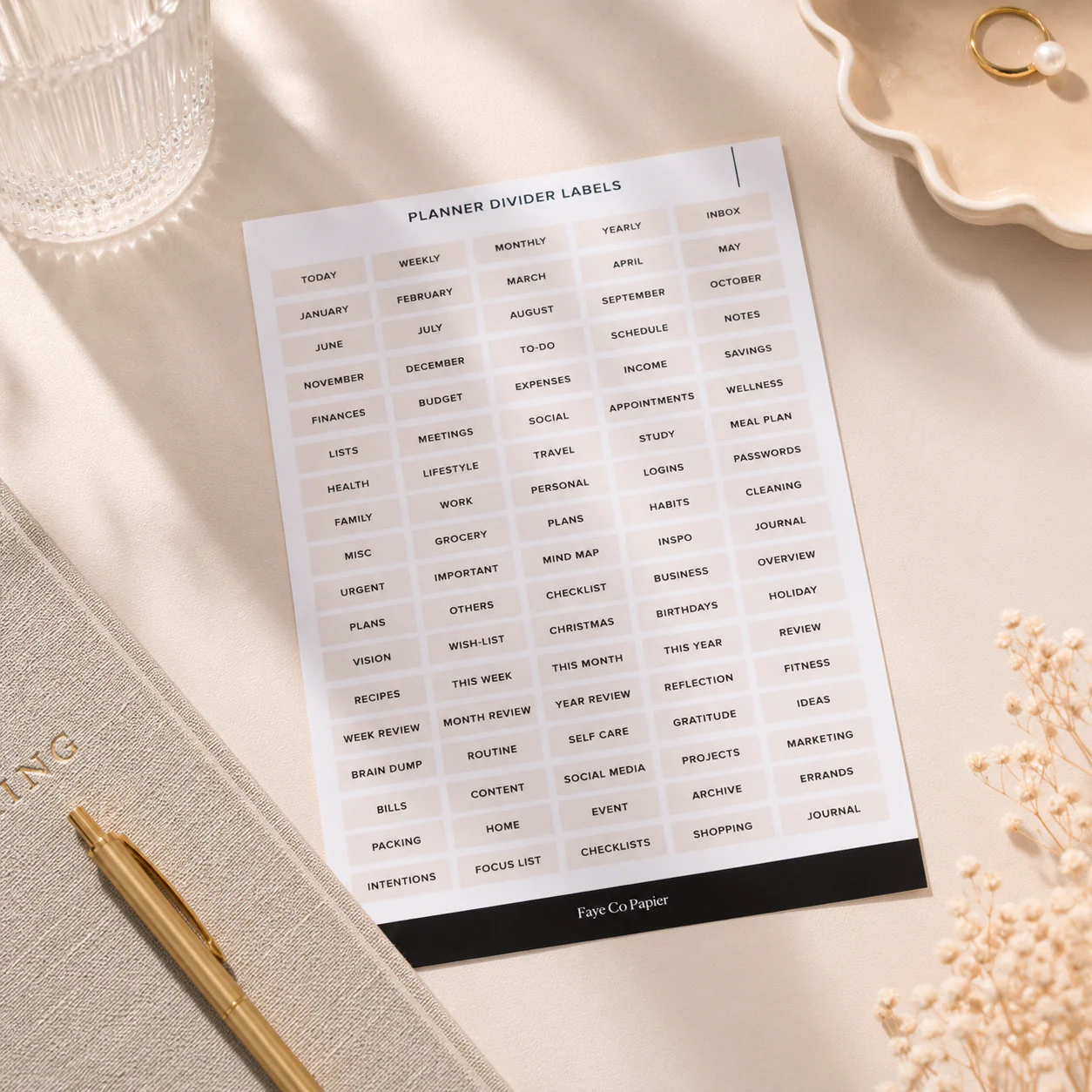 Planner Accessories